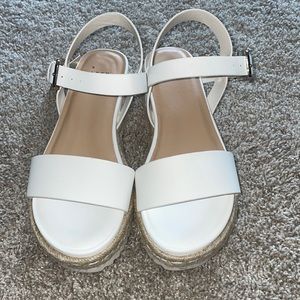 NWT - White Espadrille Sandal
